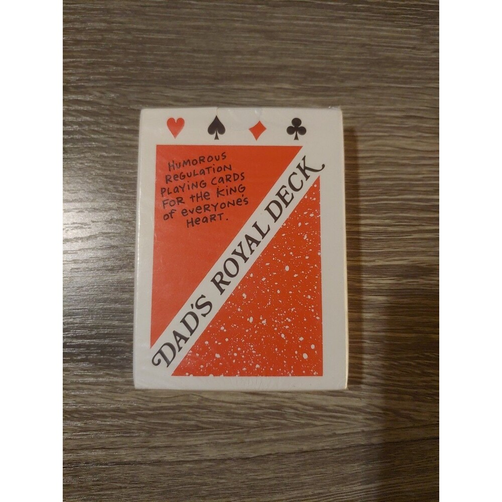 Vintage American Greetings "Dads Royal Deck" Humorous Playing Cards Poker SEALED
